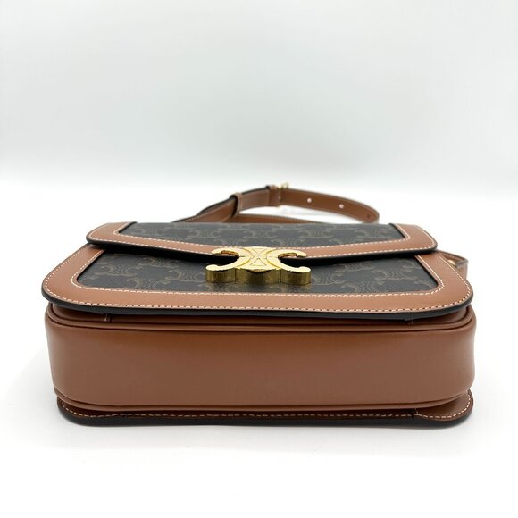 Celine Tan Classique Calfskin Triomphe Bag - Picture 5 of 10